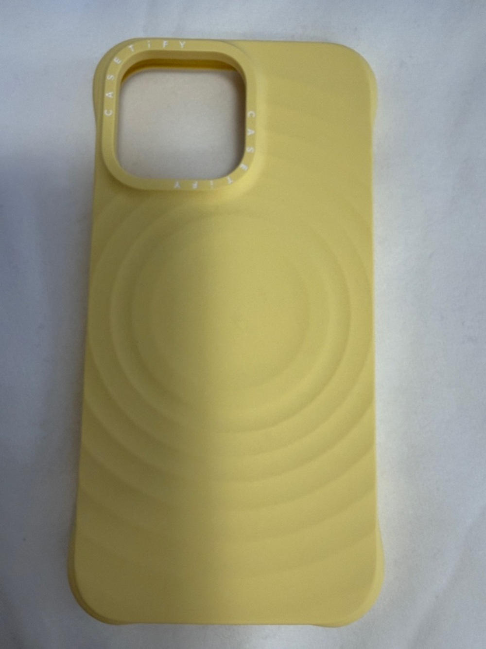 Casetify iPhone 14 Pro Max Yellow Ripple case
